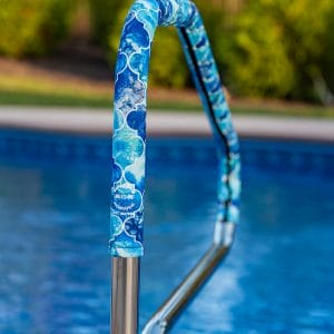 blue lagoon pattern handrail cover safety grip