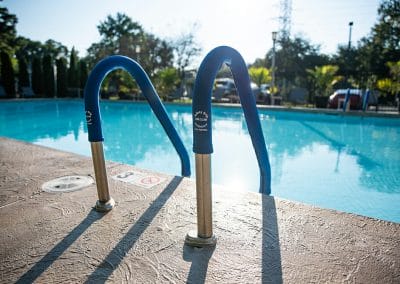 royal blue safety grip pool handrail cover